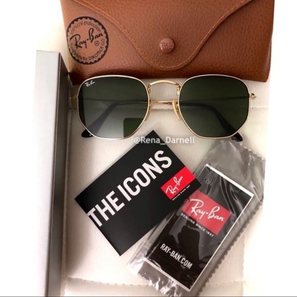 RayBan Hexagonal RB3548N Green Lenses New - Picture 2 of 13